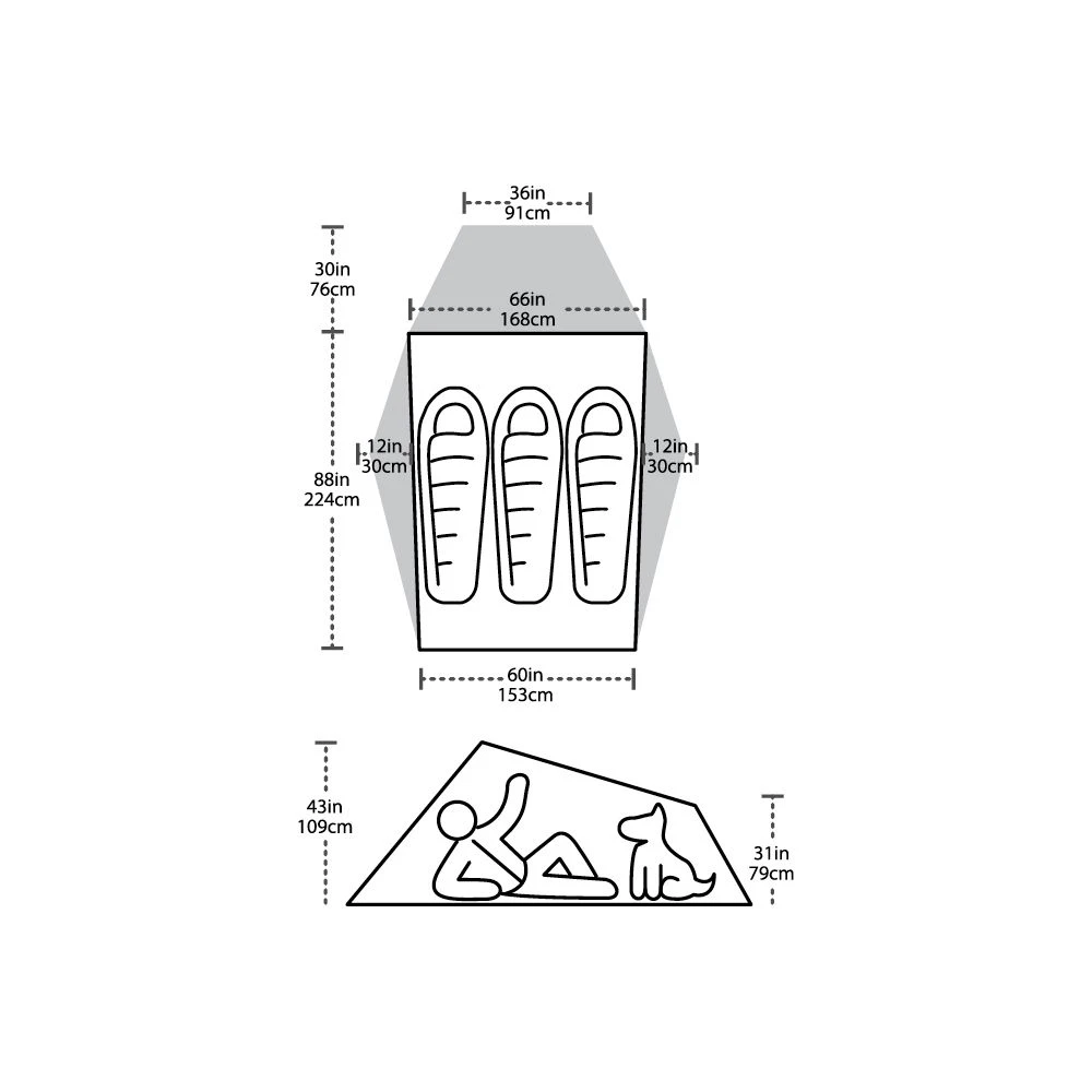Big Agnes Seedhouse SL3 3 Person Tent 4 Big Agnes Seedhouse SL3 3 Person Tent - Image 4