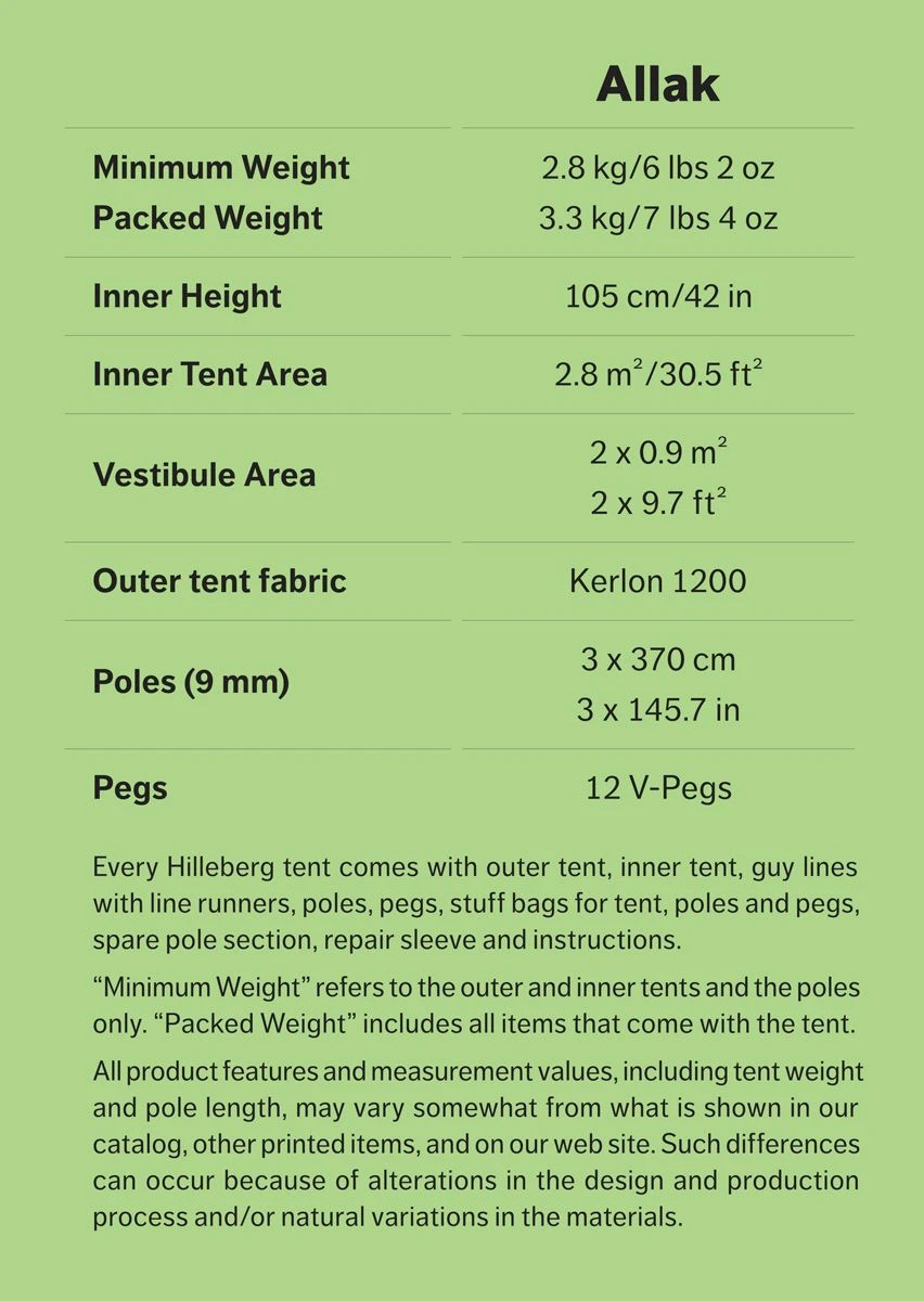 Hilleberg Allak 2 Person Tent 5 Hilleberg Allak 2 Person Tent - Image 5