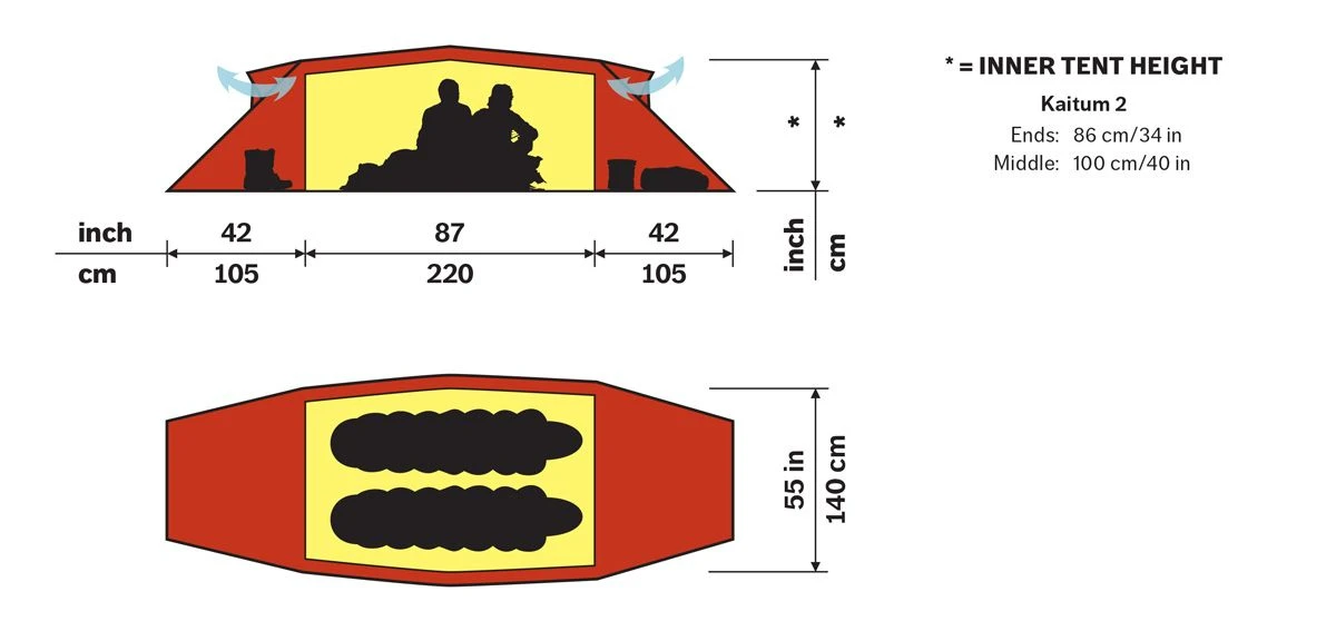 Hilleberg Kaitum 2 Person Tent 2 Hilleberg Kaitum 2 Person Tent - Image 2