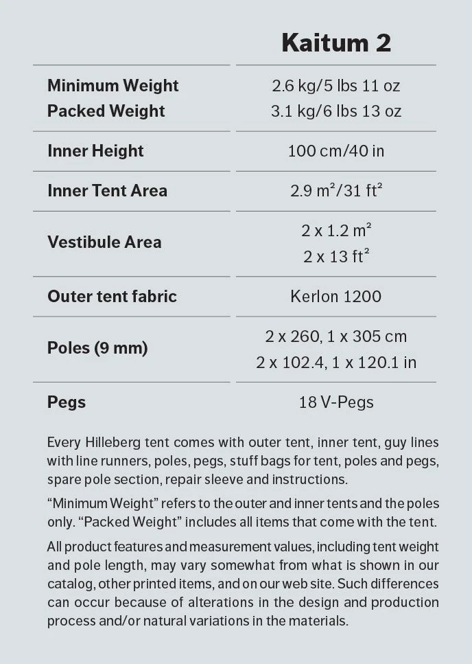 Hilleberg Kaitum 2 Person Tent 3 Hilleberg Kaitum 2 Person Tent - Image 3