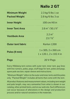 Hilleberg Nallo GT 2 Person Tent 9 Hilleberg Nallo GT 2 Person Tent -ALPS SHOP hilleberg nallo2gt factbox