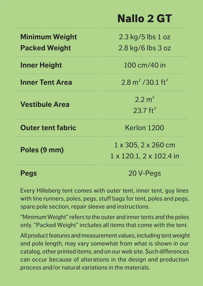 Hilleberg Nallo GT 2 Person Tent 4 Hilleberg Nallo GT 2 Person Tent - Image 4