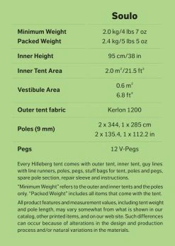 Hilleberg Soulo 1 Person Tent 9 Hilleberg Soulo 1 Person Tent -ALPS SHOP hilleberg soulo factbox