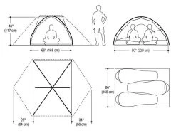 Marmot Tungsten 3 Person Backpacking Tent -ALPS SHOP marmot tungsten3p tent plan